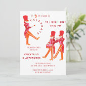 Funny Oranje-Red Waterkleurige Nutkraker Kaart (Staand voorkant)