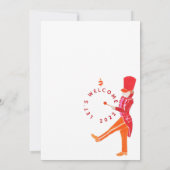 Funny Oranje-Red Waterkleurige Nutkraker Kaart (Achterkant)