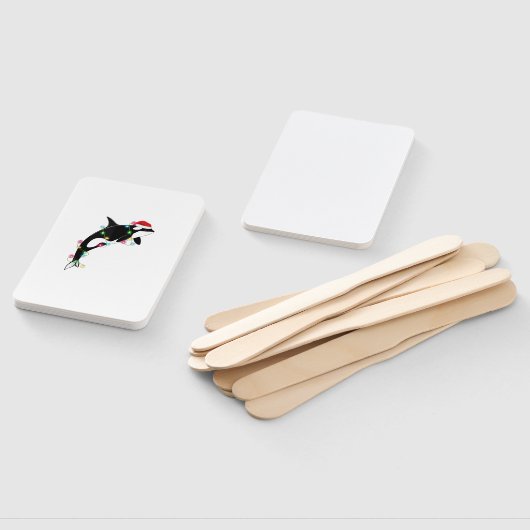 Funny Orca Killer Whale Santa Hat Zee en Handwaaier (Niet-gemonteerd)