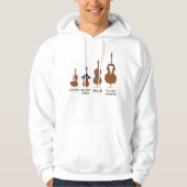 Funny Orchestra Strings Instruments Hoodie (Voorkant)
