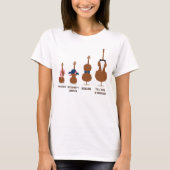 Funny Orchestra Strings Instruments T-shirt (Voorkant)