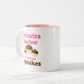 Funny Orchestra Teacher Tweekleurige Koffiemok (Voorkant links)