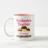 Funny Orchestra Teacher Tweekleurige Koffiemok (Links)