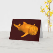 Funny Orcinus orca Kaart (Gele Bloem)