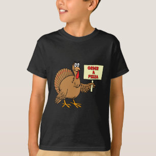 Funny Order A Pizza Thanksgiving Turkije T-shirt