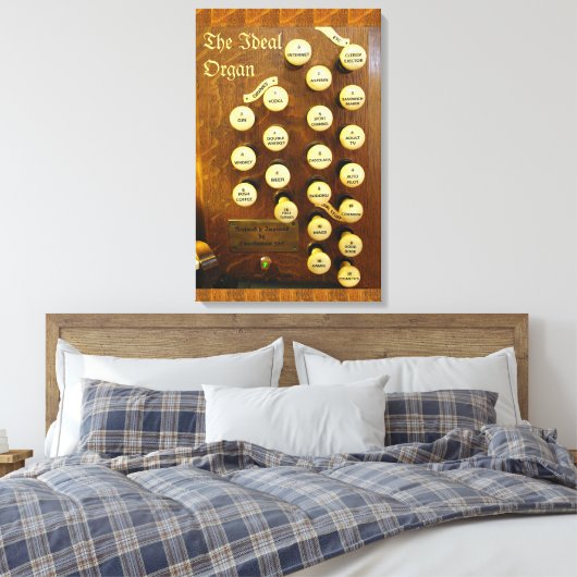Funny organ canvas afdruk (Insitu (Slaapkamer))