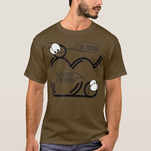 Funny Organic    ChemistryDiene en Triene T-shirt (Voorkant)