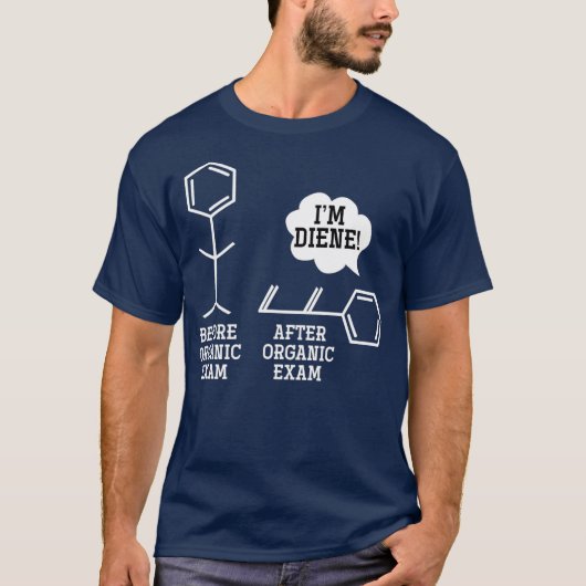 Funny Organic Exam Gift Chemistry T-shirt (Voorkant)