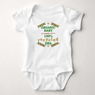 Funny Organic Recycled DNA Baby Science Humor Romper