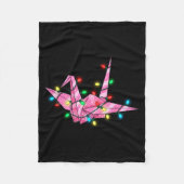 Funny Origami Christmas Graphics Lights Lover  Fleece Deken (Voorkant)