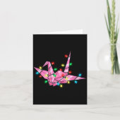 Funny Origami Christmas Graphics Lights Lover  Kaart (Voorkant)