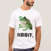 Funny Origami Frog RIBBIT T-shirt (Voorkant)