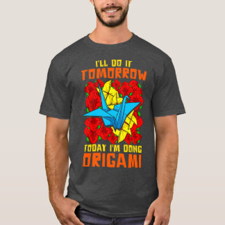 Funny Origami Paper Crane T-shirt