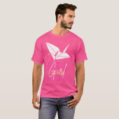 Funny Origami Paper Japan Crane Animal Fun Lovers T-shirt (Voorkant volledig)