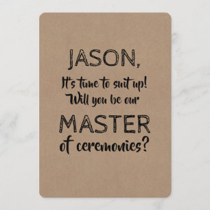 Funny Original Master of Ceremonies Kaart