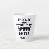 Funny Orthodontist Persoonlijke Professionele Naam Latte Mok (Voorkant)