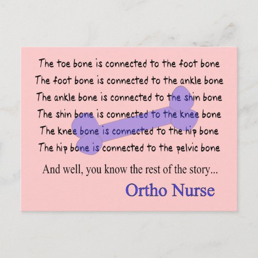 Funny Orthopedic Nurse Gifts Briefkaart (Voorkant)