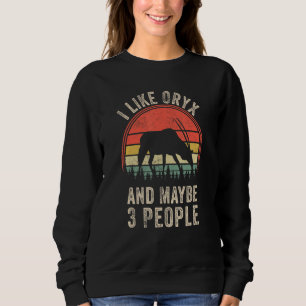 Funny Oryx Design Art Graphic Oryx dierentuin Trui