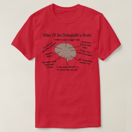 Funny Osteopathic Physician Gifts 1 T-shirt (Design voorkant)