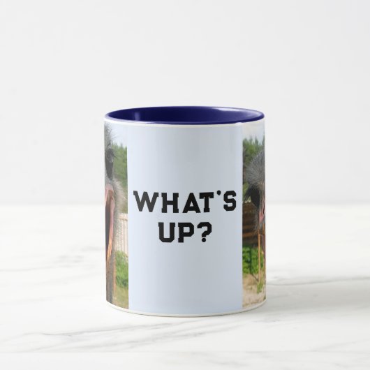 Funny Ostrich Bird Photo What's Up Mok (Midden)