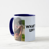 Funny Ostrich Bird Photo What's Up Mok (Voorkant links)