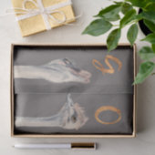 Funny Ostrich Birds | OMFG Gold Font Tissuepapier (Geschenk)