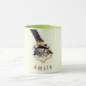 Funny Ostrich Coffee Mok - Aangepaste tekst (Midden)