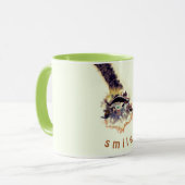 Funny Ostrich Coffee Mok - Aangepaste tekst (Voorkant links)