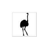 Funny Ostrich Cute Bird Animal Personal Stationery Rubberstempel (Afrduk)