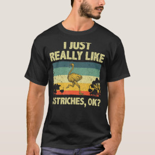 Funny Ostrich Design for Men Kinder Ostrich An T-shirt