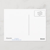 Funny Ostrich George en Cute Ladybug Briefkaart (Achterkant)