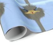 Funny Ostrich George en Cute Ladybug Cadeaupapier (Rol Hoek)