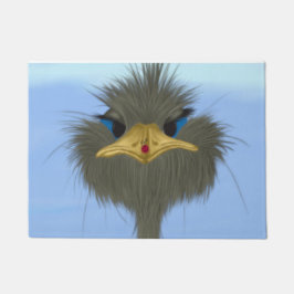 Funny Ostrich George en Cute Ladybug Deurmat