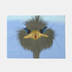 Funny Ostrich George en Cute Ladybug Deurmat