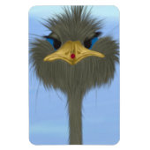 Funny Ostrich George en Cute Ladybug Magneet (Verticaal)