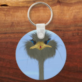 Funny Ostrich George en Cute Ladybug Sleutelhanger (Voorkant)