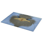 Funny Ostrich George en Cute Ladybug Snijplank (Hoek)