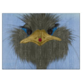 Funny Ostrich George en Cute Ladybug Snijplank (Voorkant)