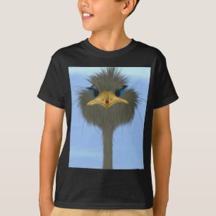 Funny Ostrich George en Cute Ladybug T-shirt