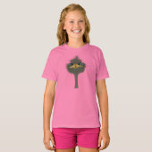 Funny Ostrich George en Cute Ladybug T-shirt (Voorkant volledig)