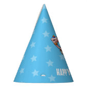 Funny Ostrich Happy Birthday Dancing Party Cartoon Feesthoedjes (Links)