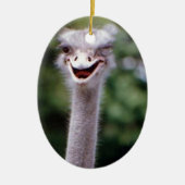 Funny Ostrich Keramisch Ornament (Voorkant)
