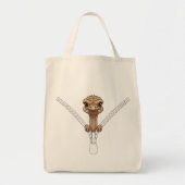 Funny Ostrich Peek  Tote Bag (Voorkant)