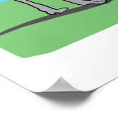 Funny Ostrich Penguin Kiwi die Show van kippen afv Poster (Hoek)