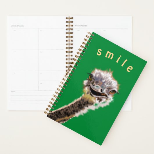 Funny Ostrich Planner (Display)
