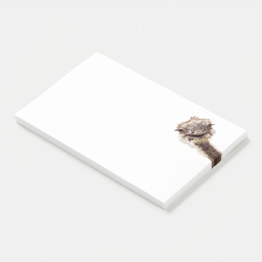 Funny Ostrich Post-it® notes (Schuin)
