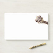 Funny Ostrich Post-it® notes (Op bureau)