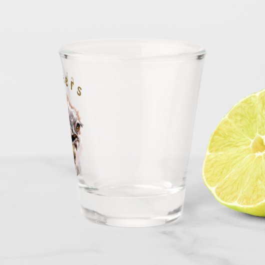 Funny Ostrich Shot Glass - Cheers Shot Glas (Rechts)