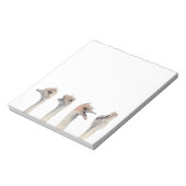 Funny Ostriches Waterverf Illustratie Notitieblok (Linkerzijde)