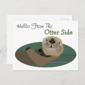 Funny Otter Briefkaart (Voorkant / Achterkant)